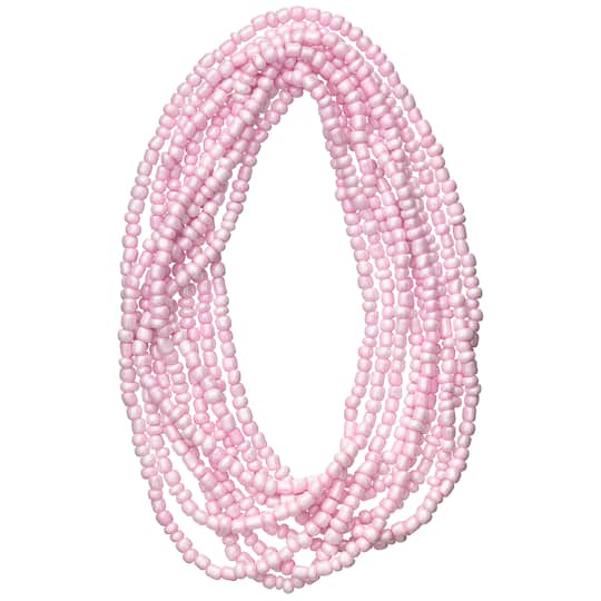 12 Pack: Light Pink Glass Seed Beads, 6/0 by Bead Landing&#x2122;